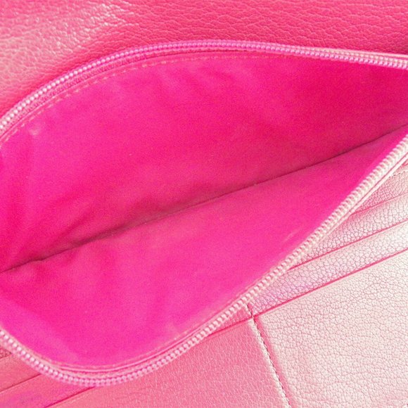 Cartier Long Wallet Collection Remast Pink Leather Authentic USED T9346 - Picture 7 of 8
